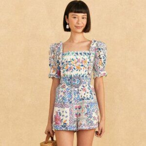 NWOT Off-White Romantic Bandanas Organic Cotton Romper